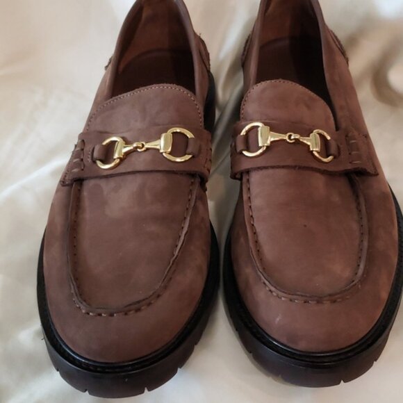 Vinny\'s Le Club Snaffle Bit Loafer Brown Nubuck Lightweight Lug Outsoles Size 10 main image 10